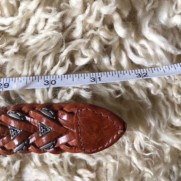 SOLD Vintage Braided Leather Belt - Handmade in Turkey - Picture 5 of 5